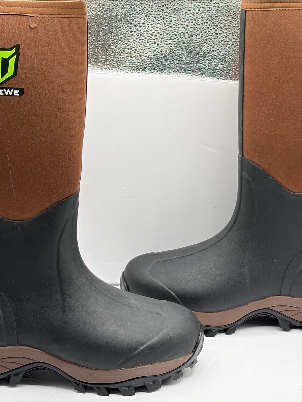 TideWe Men's 10 Rubber Neoprene Boots Waterproof Hunting Rain Mud Work Muck - Picture 2 of 13